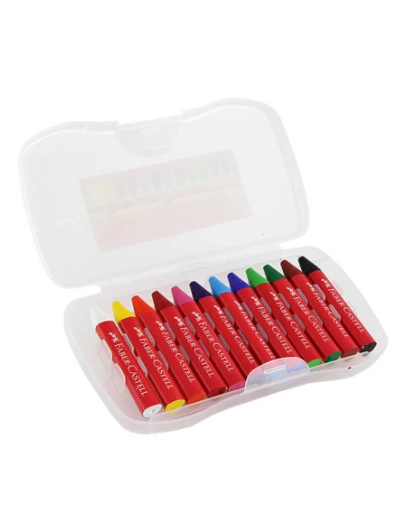 Pastelli A Cera Jumbo Faber-Castell 12pz