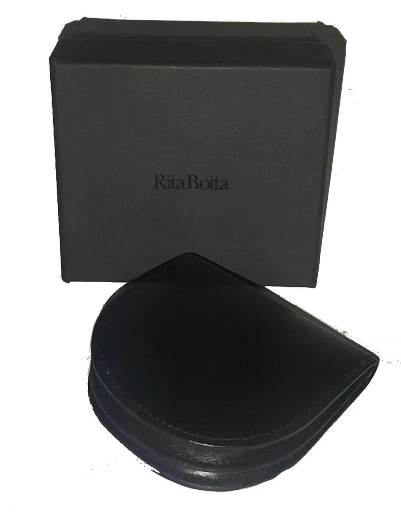 Portamonete In Pelle Nero
