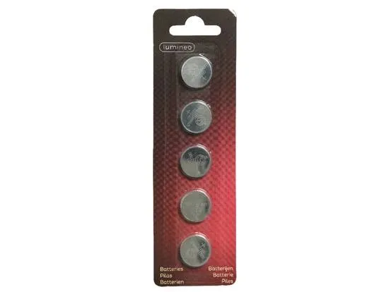 Confezione 5 Batterie LR44 1,5 V