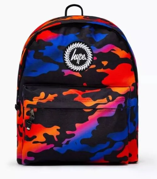 Zaino Hype Red and Orange Gradient Camo