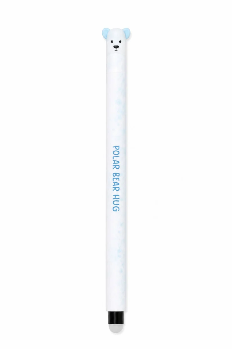 Penna Gel Cancellabile Queen Orso Polare