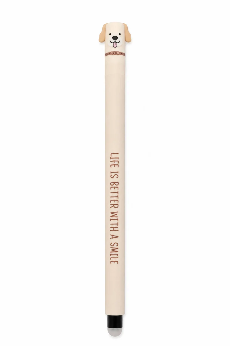 Penna Gel Cancellabile Queen Smile Dog