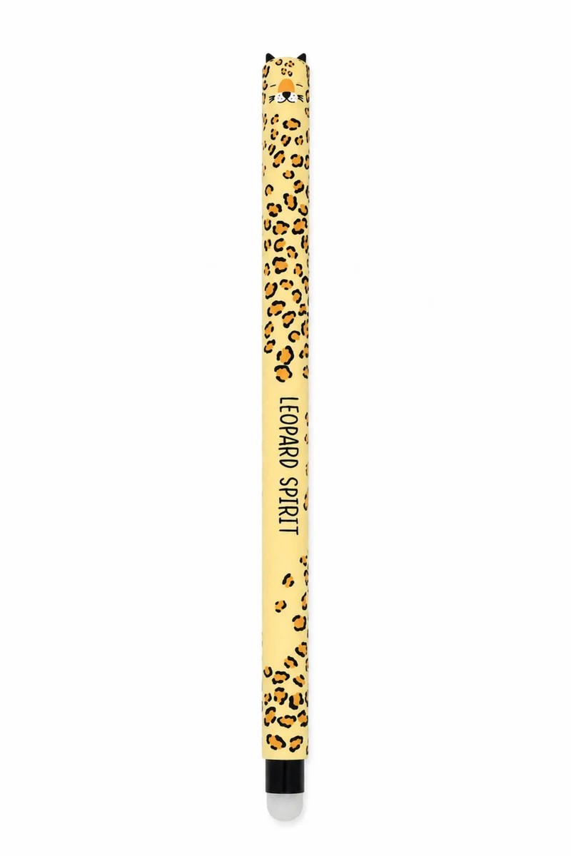 Penna Gel Cancellabile Queen Leopardo