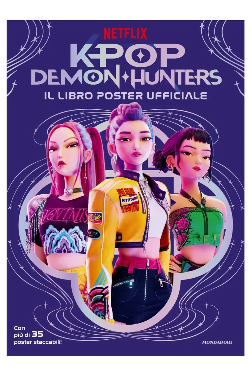 Libro Ufficiale Con 35 Poster K-Pop Demon Hunters