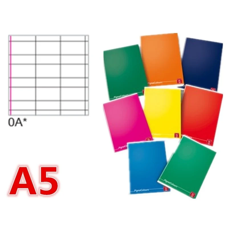 Pigna A5 Quaderno 100gr 1A Colori Assortiti
