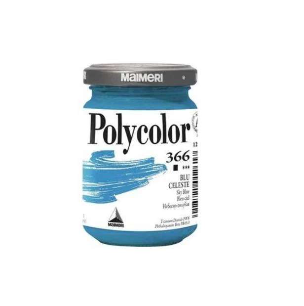 Polycolor 366 Maimeri Blu Celeste Tempera Vinilica 140ml