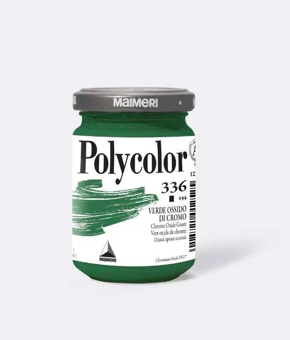 Polycolor 336 Maimeri Verde Ossido Di Cromo Tempera Vinilica 140ml