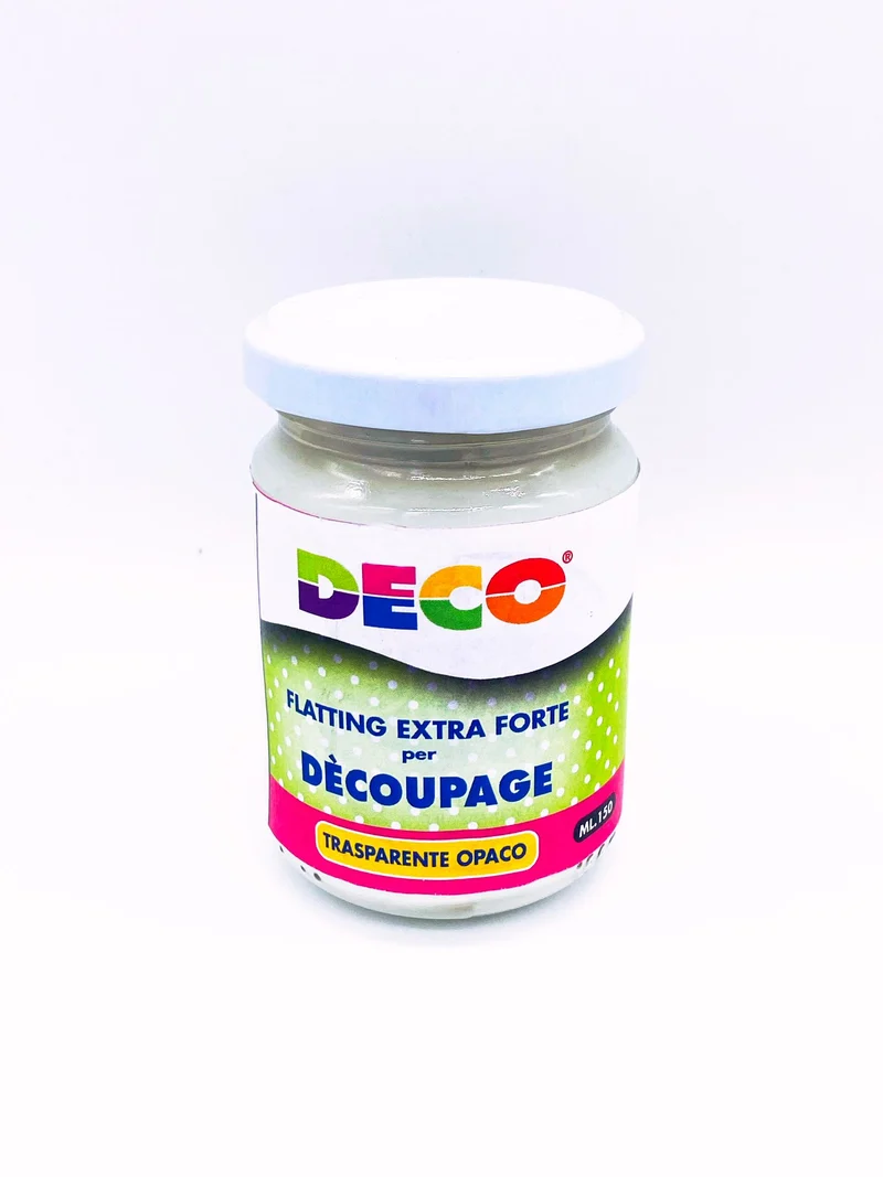 Flatting Extra Forte Trasparente Opaco per Decoupage 150ml