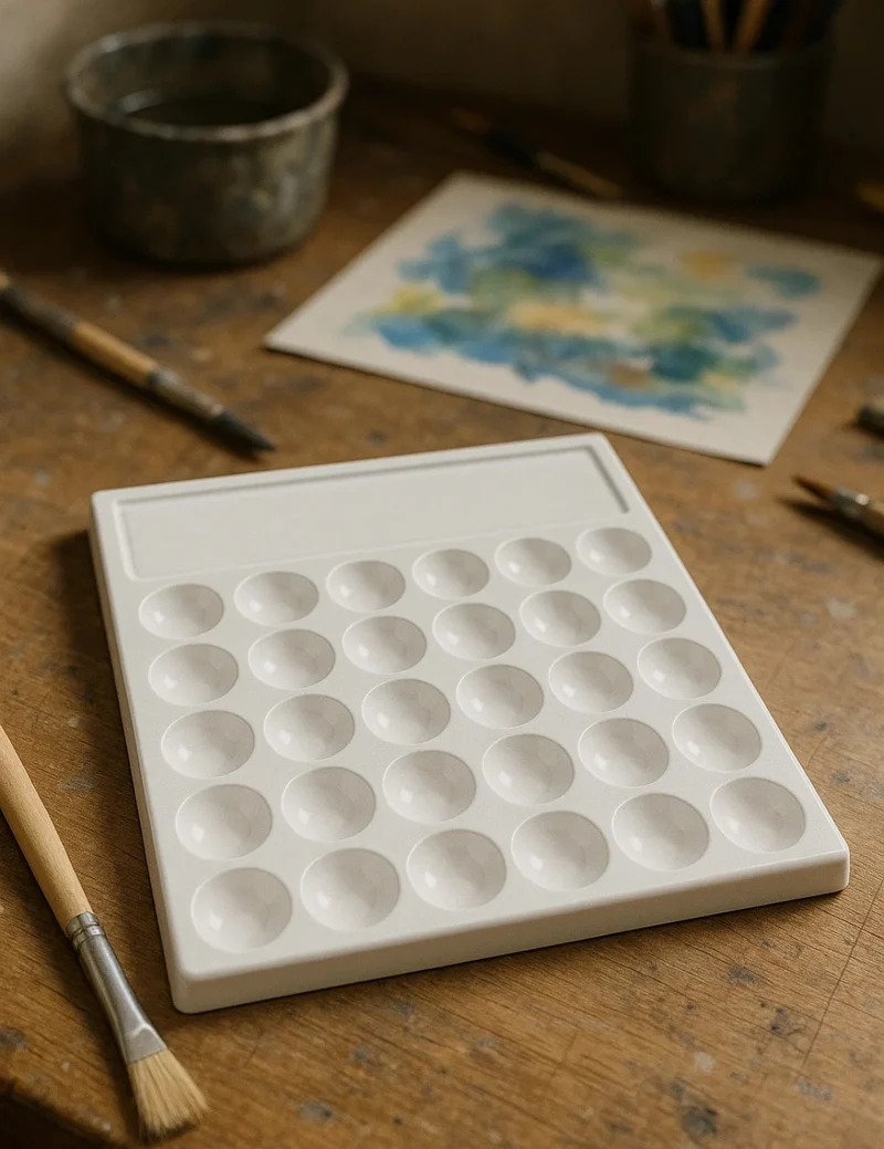 Tavolozza In Porcellana Per Pittura 19cm