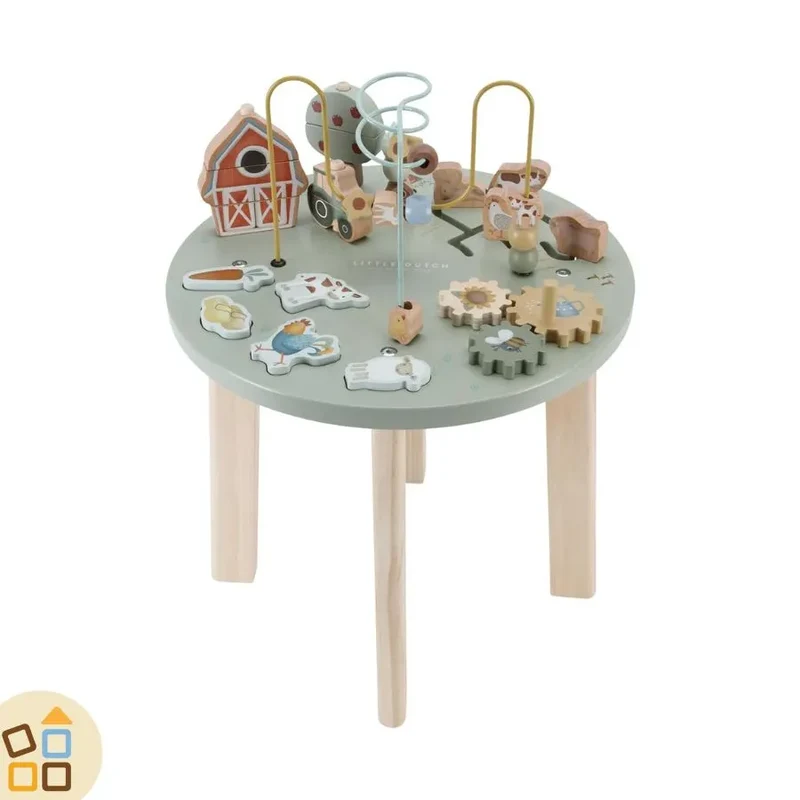 TAVOLINO ATTIVITA' MONTESSORI, VERDE LITTLE FARM
