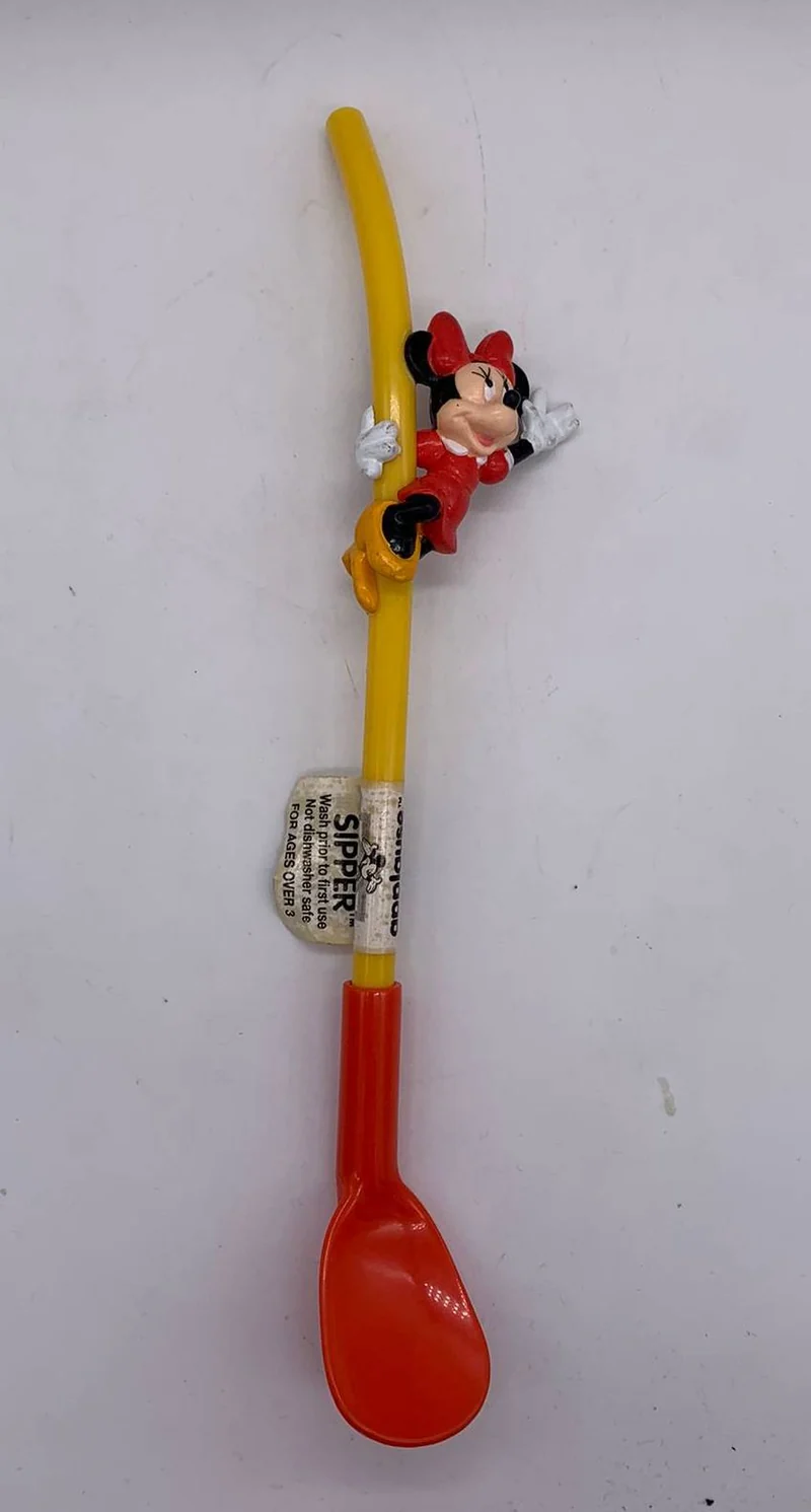 Cucchiaio Minnie Giallo in Plastica