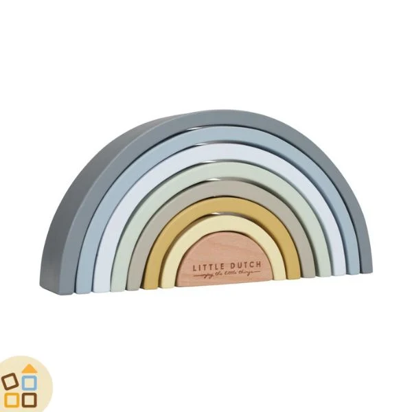 ARCOBALENO MONTESSORI IN LEGNO, BLU