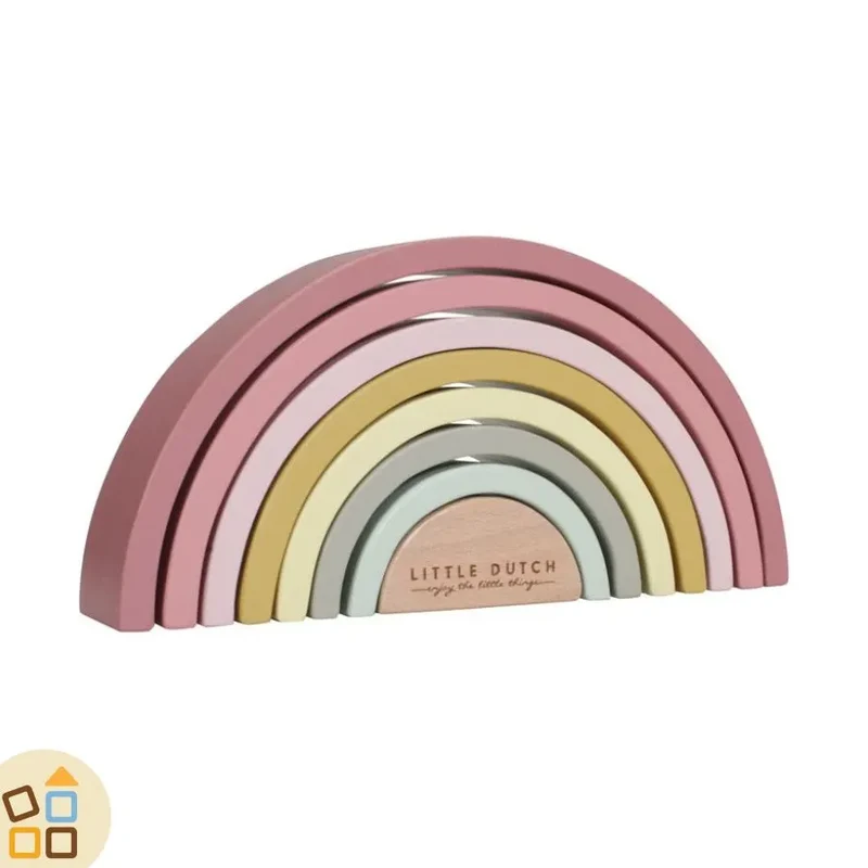 ARCOBALENO MONTESSORI IN LEGNO, ROSA