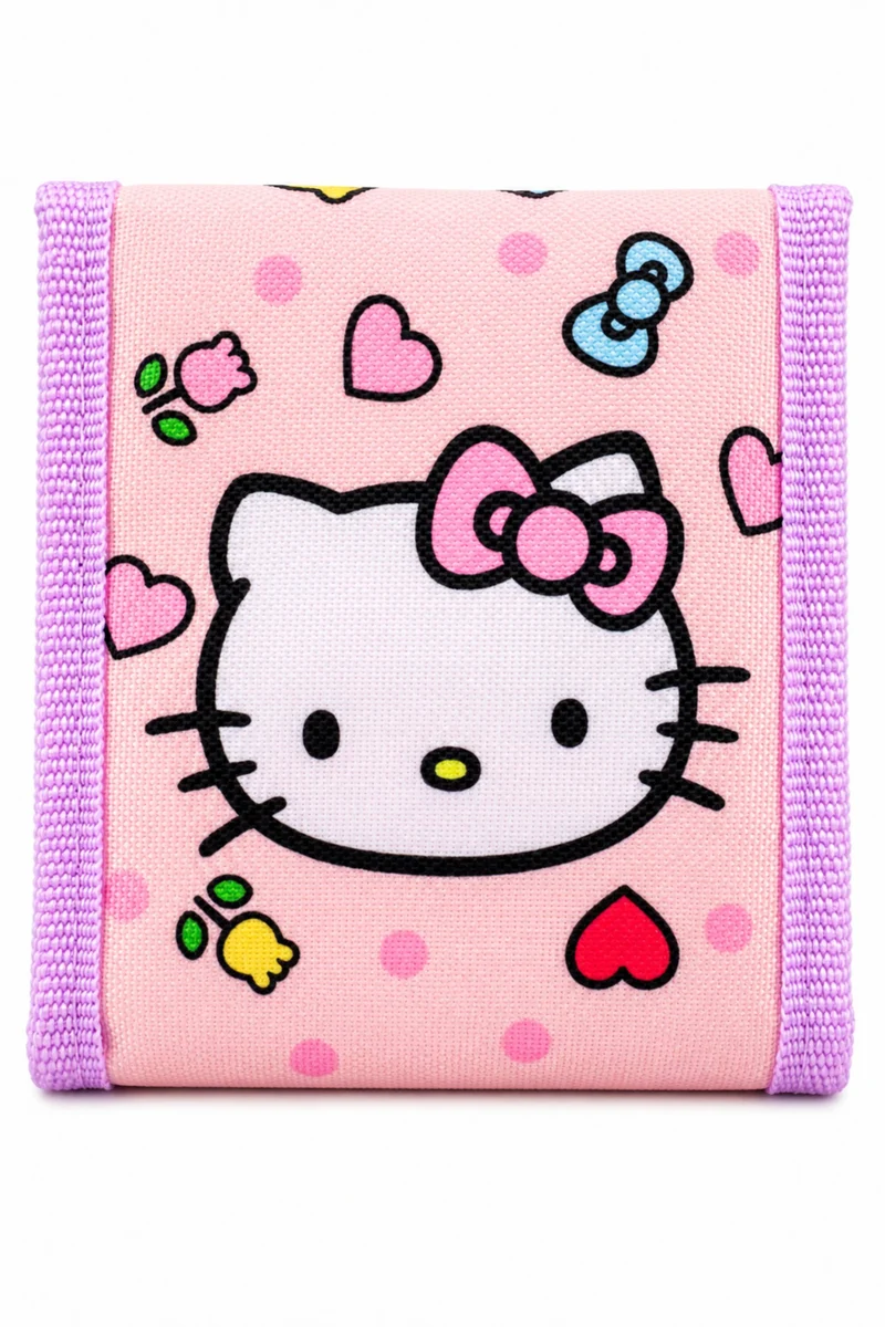 Portafoglio In Tessuto Hello Kitty