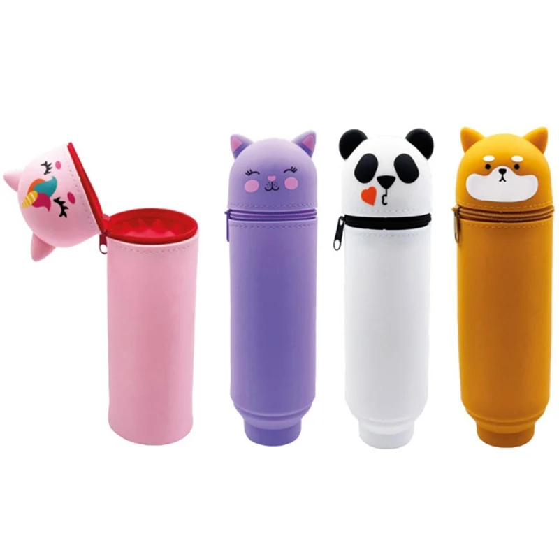 Astuccio Portapenne Silicone Animali Saccuccioli Assortiti