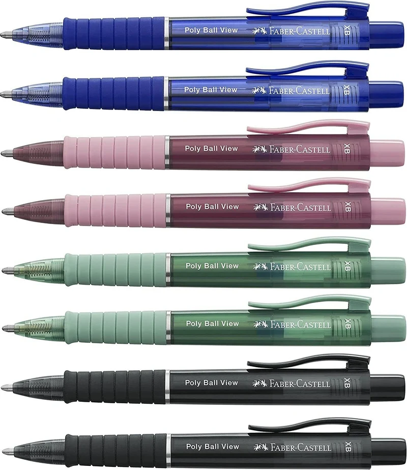 Penna Faber-Castell Poly Ball View Blu Punta Doppia XB