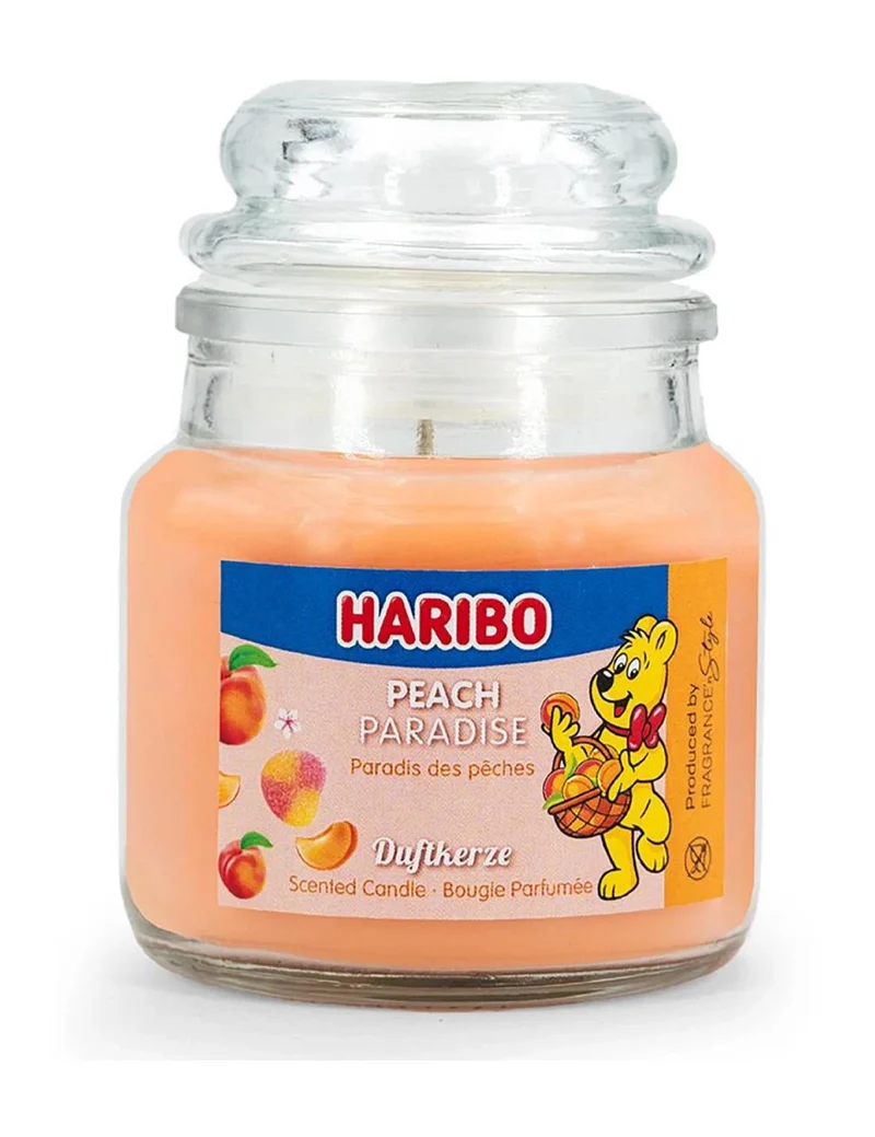 Candela Profumata In Vetro Haribo 85gr - Peach Paradise