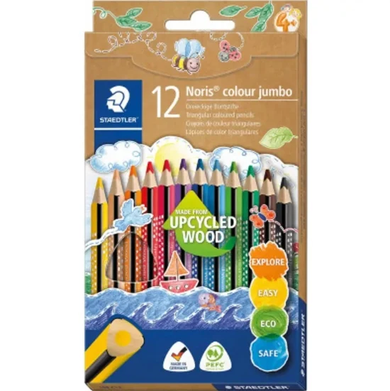 Staedtler Pastelli Matite Colorate Noris Jumbo 12pz