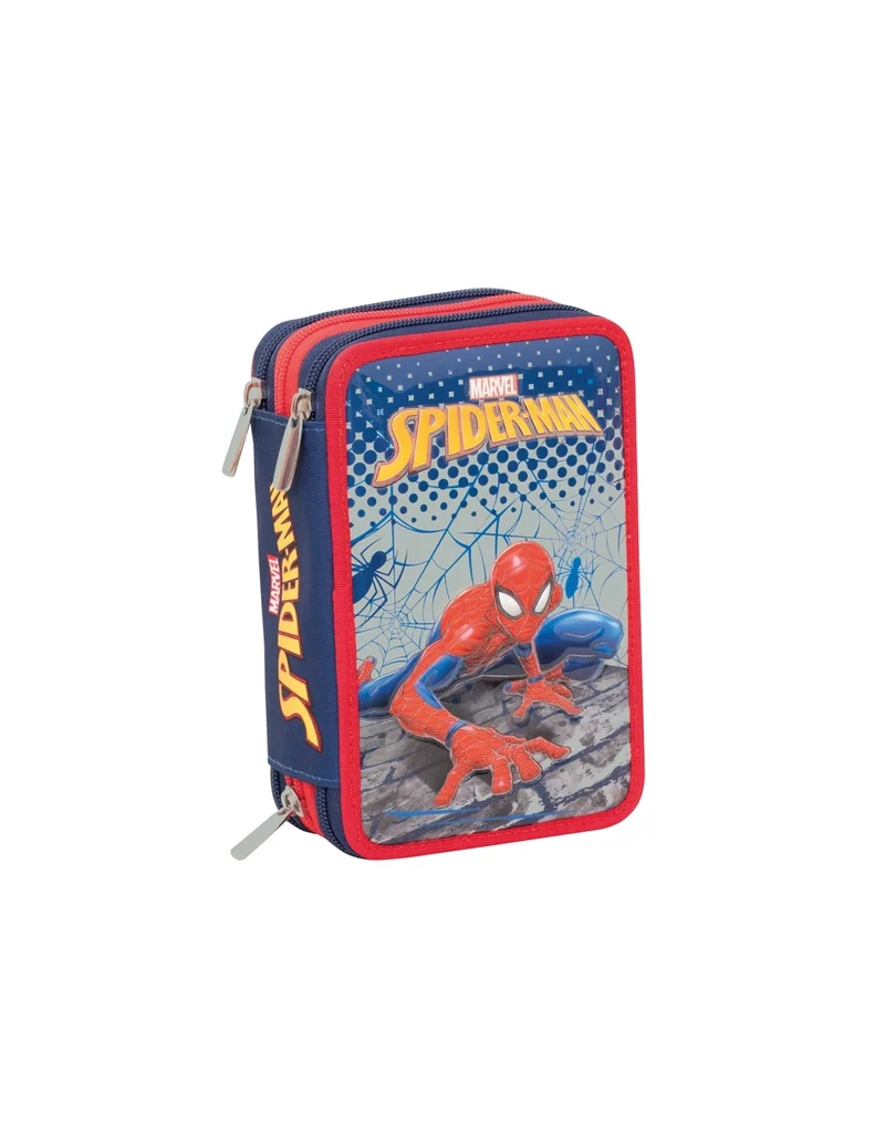 Astuccio Completo 3 Zip Seven Marvel Spider-Man Webbed Wonder