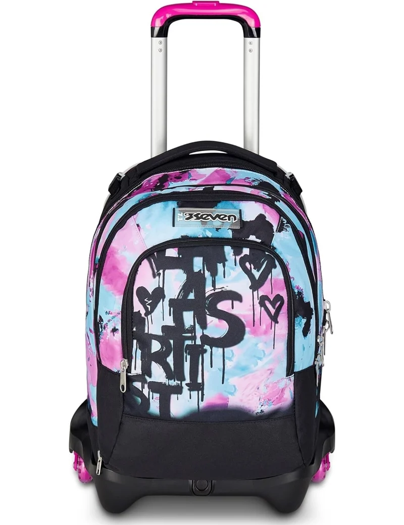 Zaino Trolley Seven Jack-3WD+ Detach Quick Graffiti Girl