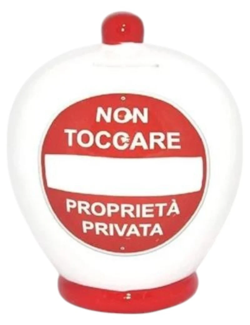 Salvadanaio In Ceramica Propietà Privata