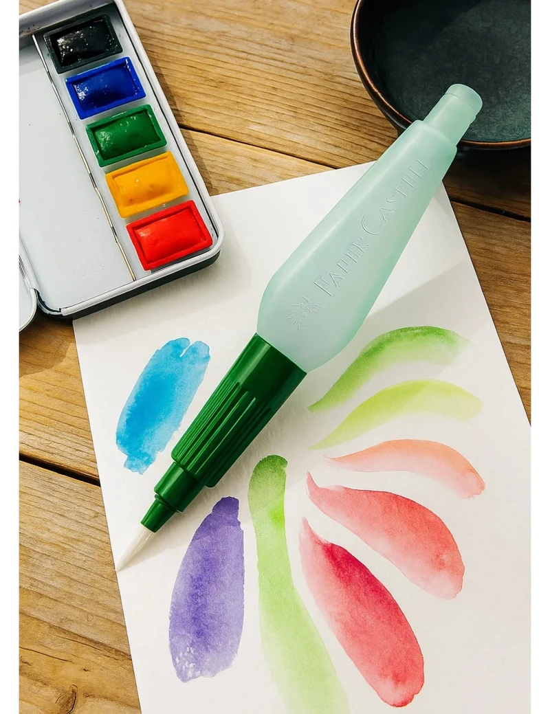 Pennello Ad Acqua Con Serbatoio Faber Castell Water Brush Punta Fine