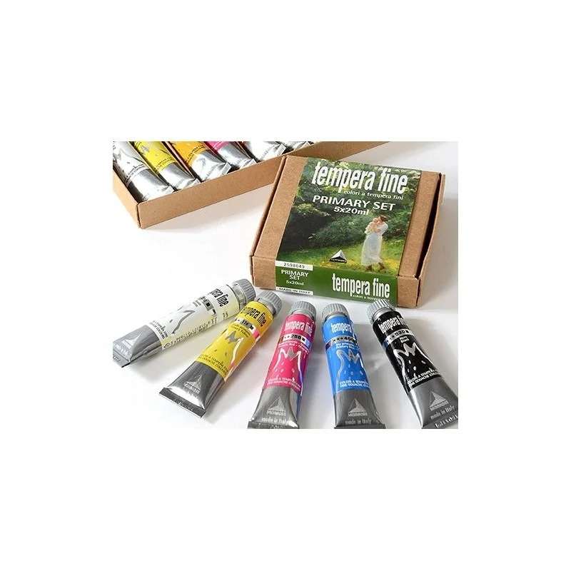 Tempera Fine Primary Set Maimeri 20ml 5 Colori