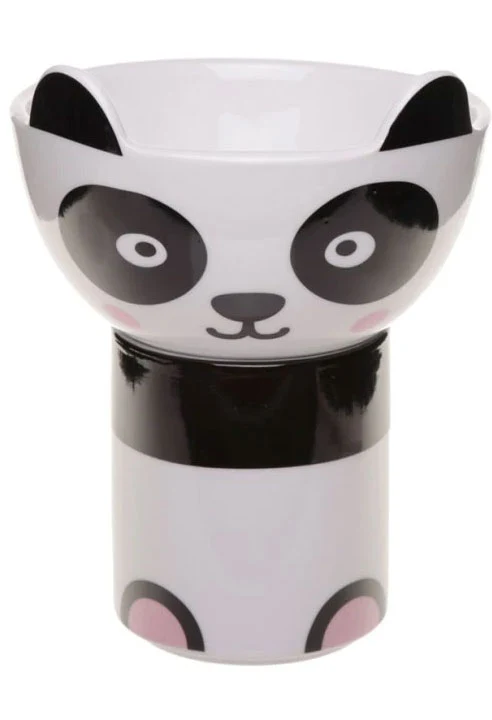 Set Tazza E Ciotola In Ceramica Panda