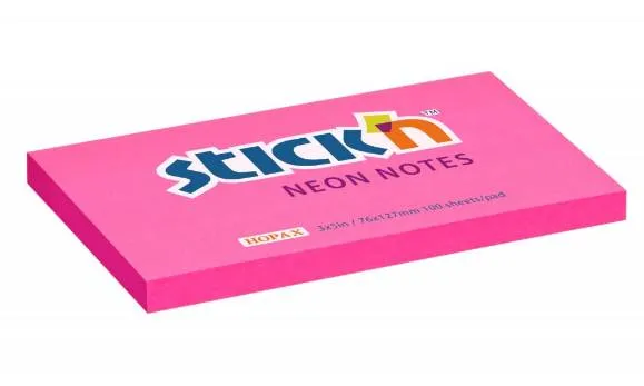 Bigliettini Adesivi 76x127mm 100 Fogli Rosa Neon