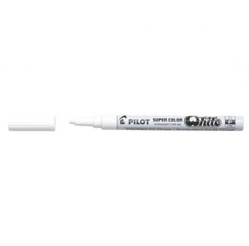 Pilot Pennarello M Marker Super Color Punta Media Bianco