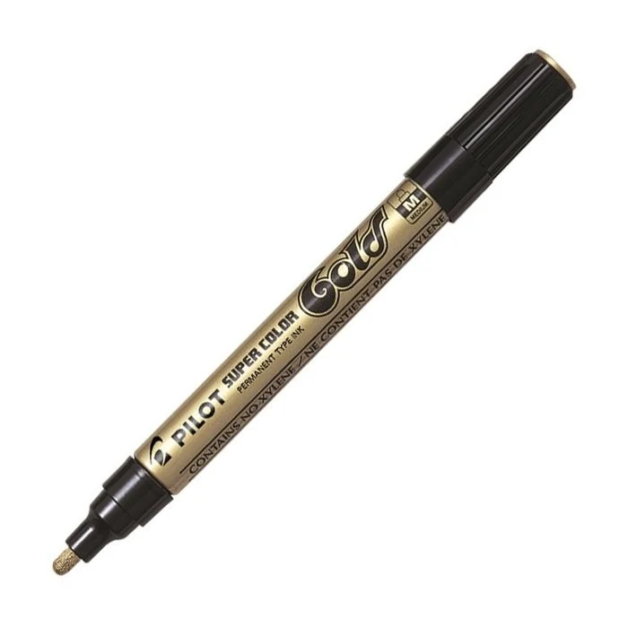 Pilot Pennarello Marker Super Color Punta Media Oro
