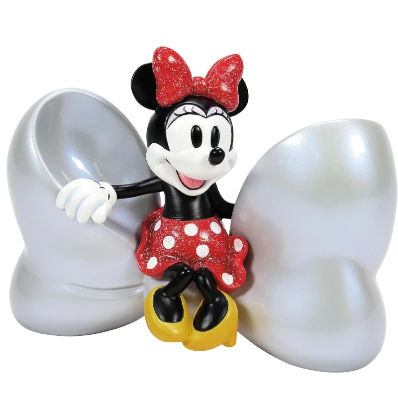 Statuina Action Figure Disney Diorama Minnie Mouse Su Fiocco 15cm