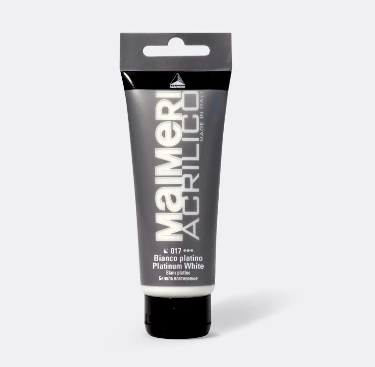 Maimeri Vernice Acrilica Bianco Platino 75ml