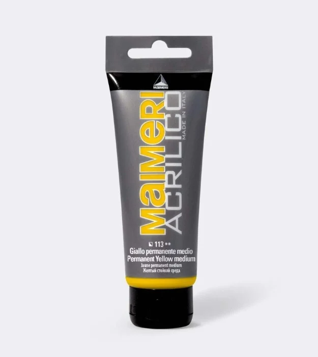 Maimeri Vernice Acrilica Giallo Permanente Medio 75ml
