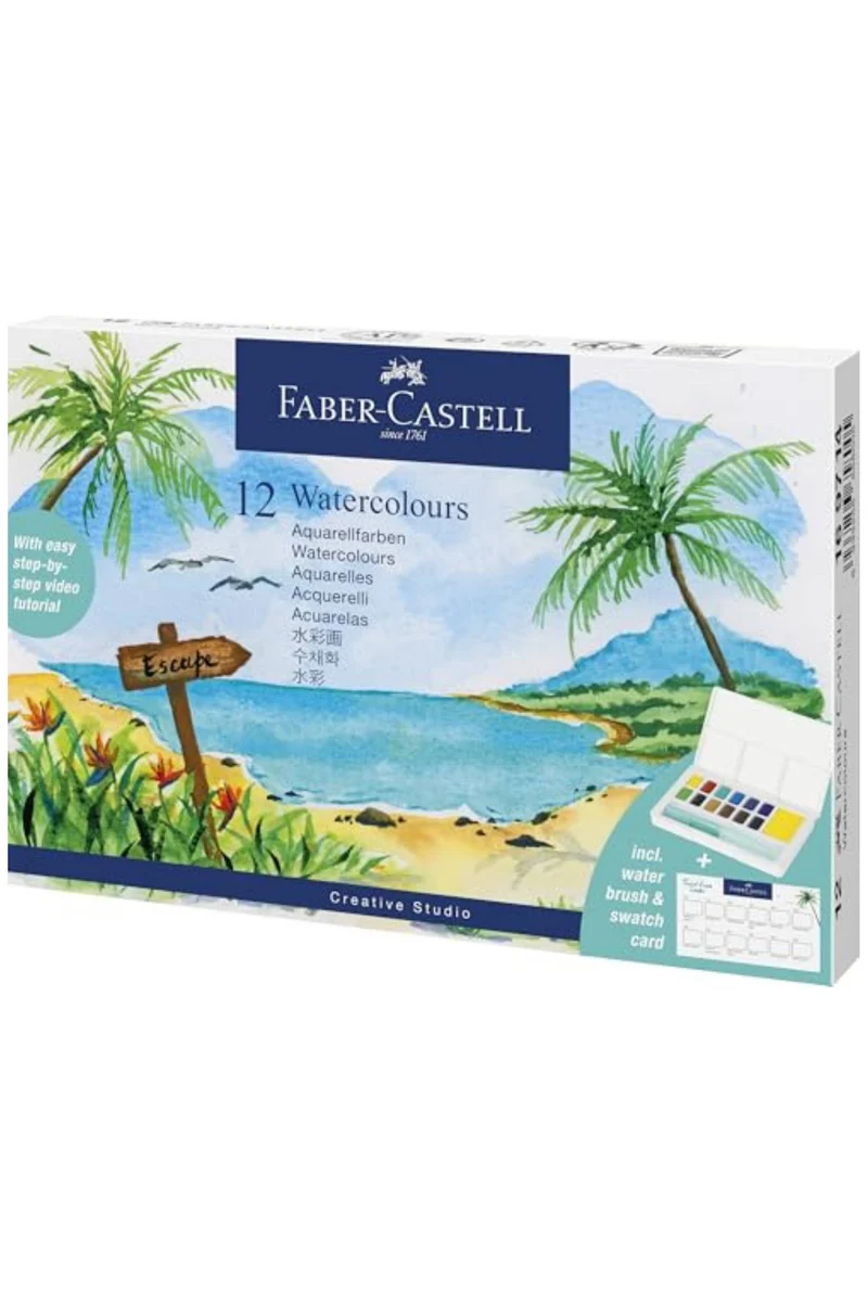 Acquerelli Faber-Castell Watercolours 12 Colori