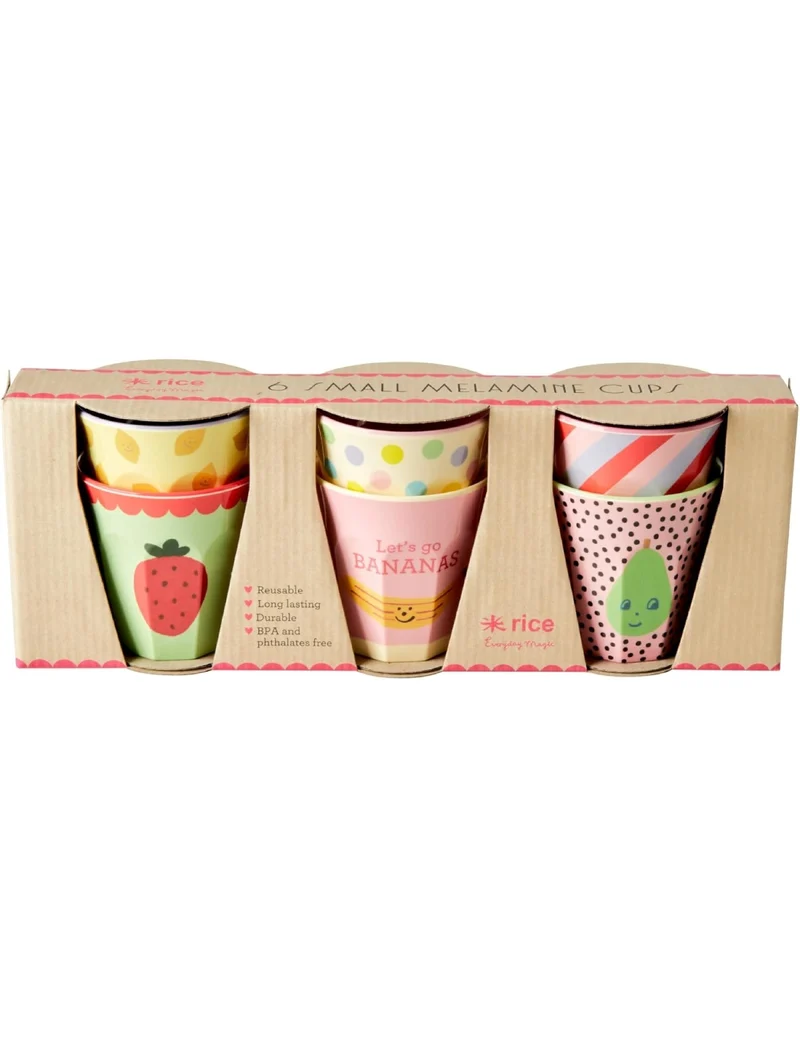 Rice Bicchiere In Melamina Happy Fruits Print 1pz
