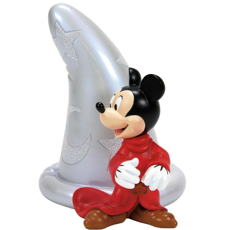 Statuina Action Figure Disney Diorama Topolino Mickey Mouse Stregone Con Cappello 15cm