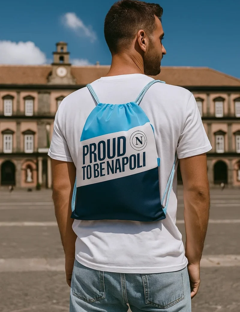 Zaino Sacca Coulisse Colourbook SSC Napoli Proud