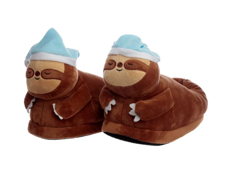 Pantofole Peluche Bradipo Taglia Unica