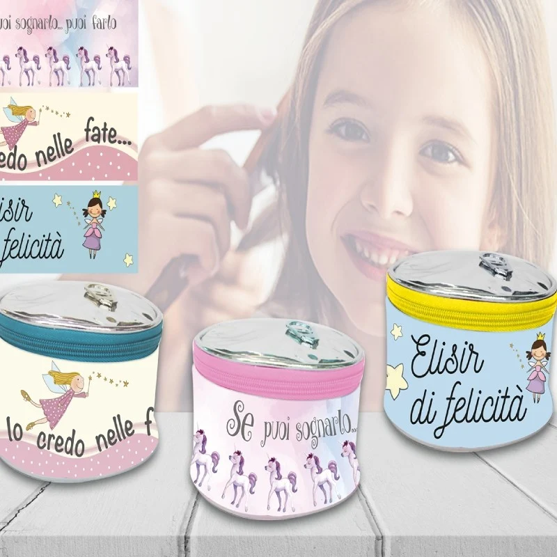 Beauty Case Trousse Tonda Fantasie Assortite