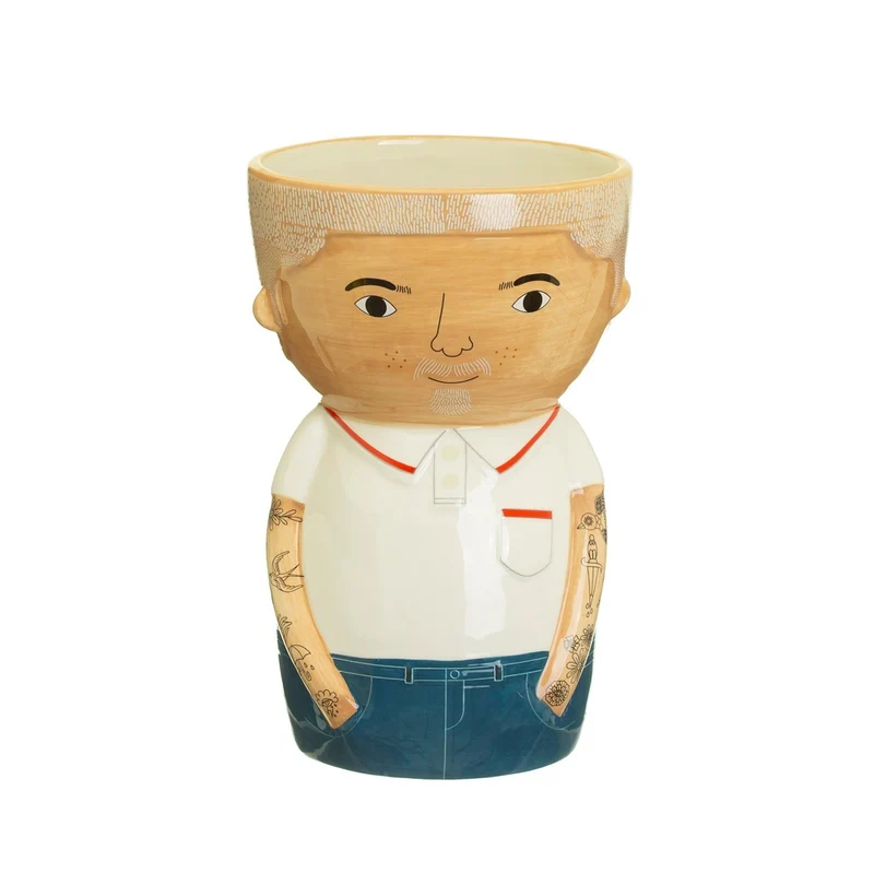 Vaso Bradley Dipinto A Mano