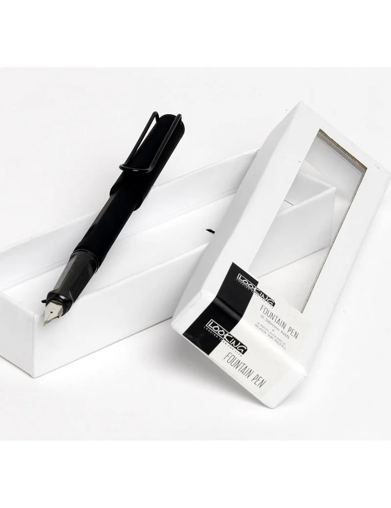 Penna Stilografica In Metallo Nero