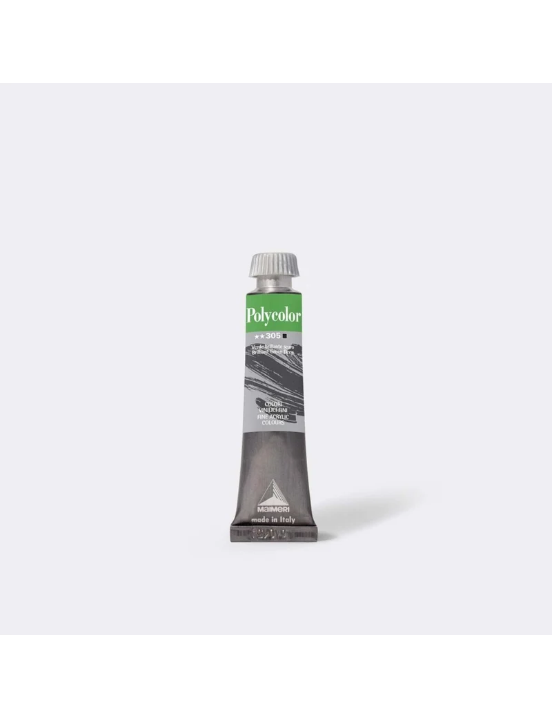 Polycolor 305 Maimeri Bianco Zinco Verde Brillante 20ml