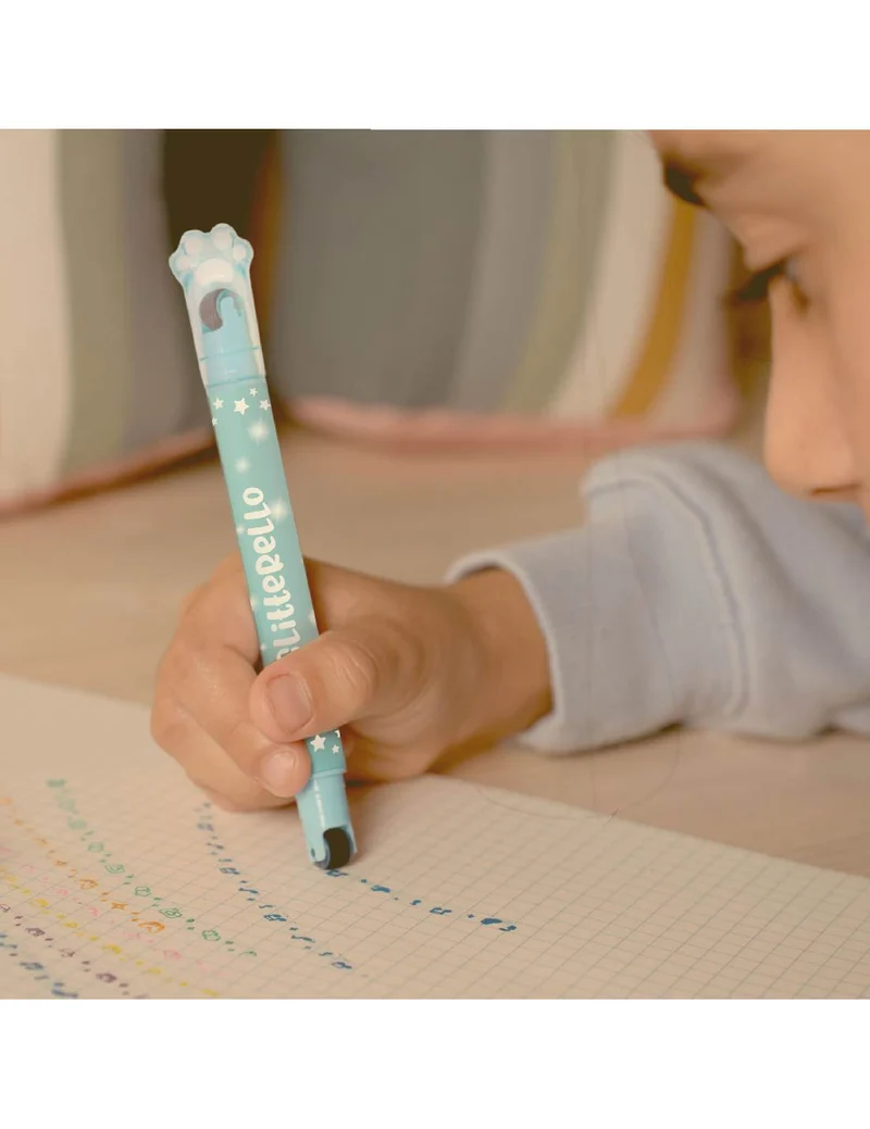 Evidenziatore Glitter Con Timbro Glitterello