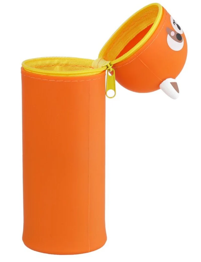 Astuccio Portapenne In Silicone Animali Dolci Panda Rosso