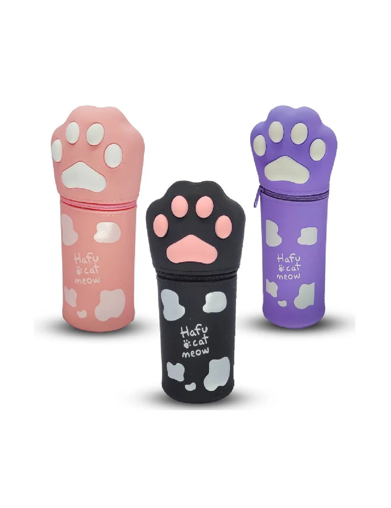 Astuccio Portapenne In Silicone a Zampetta Gatto 19cm