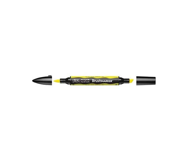 Winsor & Newton Pennarello Marker Doppia Punta Brush Giallo Y657