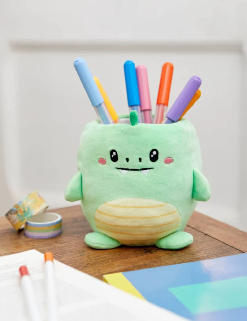 Portapenne In Peluche Fluffy Dinosauro