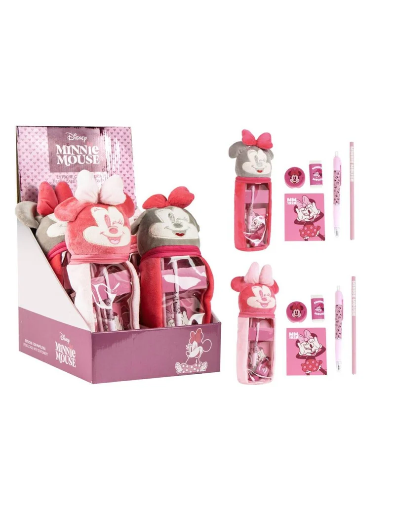 Astuccio Peluche Completo Con Set Cancelleria Disney Minnie
