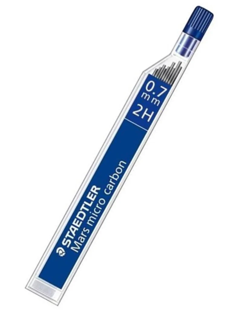 12 Micromine 2H 0.7mm Staedtler Mars Micro Carbon